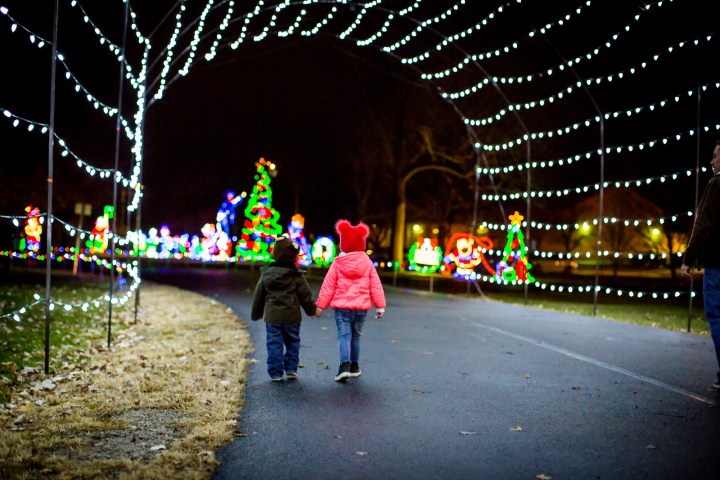 Christmas lights in Illinois