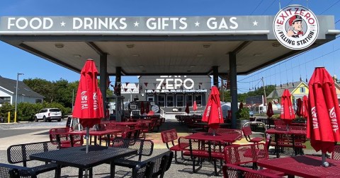Don't Pass By This Unassuming Quirky Restaurant Housed In An Old New Jersey Gas Station Without Stopping