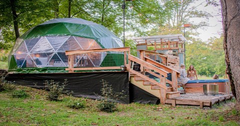 Hunt For Crystals When You Stay At These Beautiful Glamping Domes In West Virginia