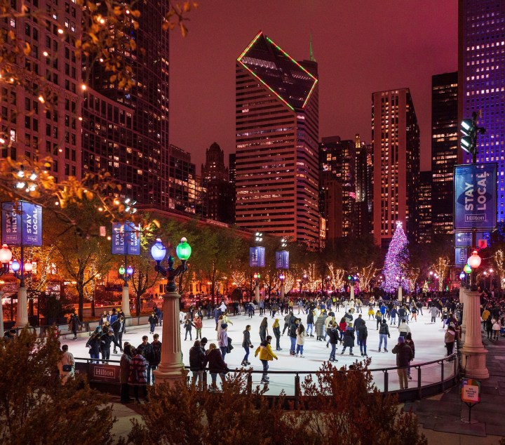 winter activity in Chicago
