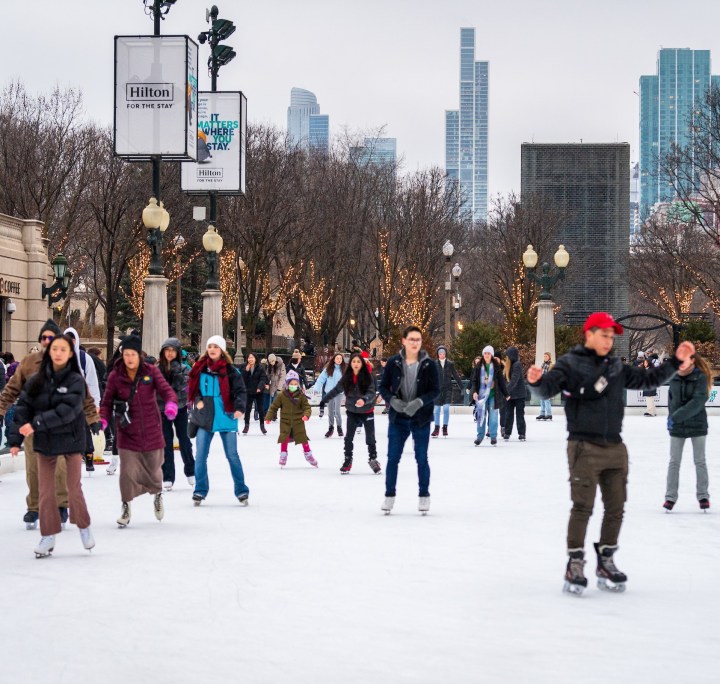 winter activity in Chicago