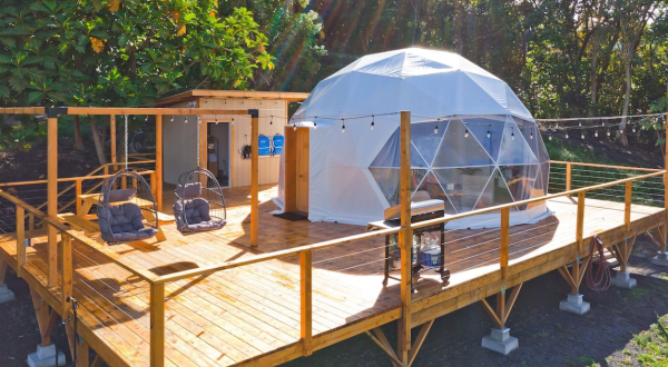 Stay In A Luxury Geodesic Dome Overlooking The Kona Coast In Hawaii