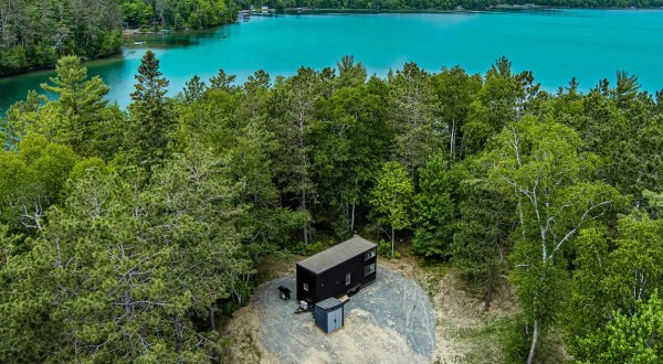 Stay In An Island Tiny Home Overlooking The Clearest Lake In Minnesota