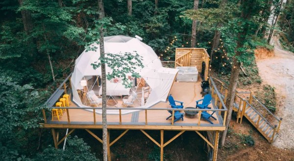 Relax, Reconnect, And Rest At This 14-Acre Private Oasis With A Tree Top Dome In South Carolina