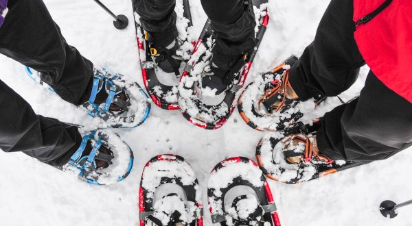 Explore The Snowy Landscape On A Snowshoeing Adventure At Minnewaska State Park Preserve In New York