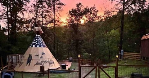 Stay In A Magical Riverside Tipi Overlooking The Chauga River In South Carolina