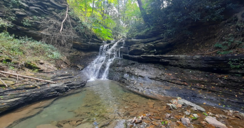 Visit Turtle Falls In Pennsylvania, A Hidden Gem Along A Scenic Path