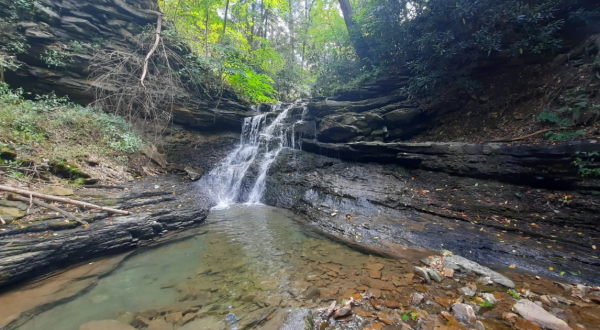 Visit Turtle Falls In Pennsylvania, A Hidden Gem Along A Scenic Path