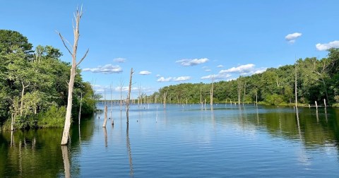Enjoy A Secluded Stroll On A Little-Known Path Along This Iconic New Jersey Reservoir