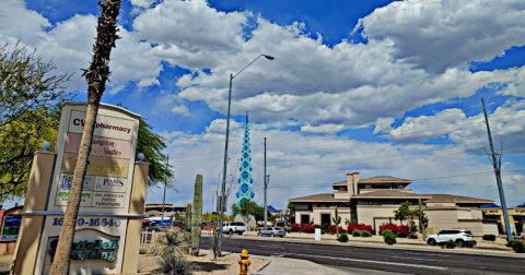 Few People Know The Real Reason Behind The Frank Lloyd Wright Spire In Scottsdale, Arizona