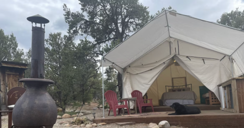 Enjoy Some Much Needed Peace And Quiet In This Charming Glamping Tent In Colorado