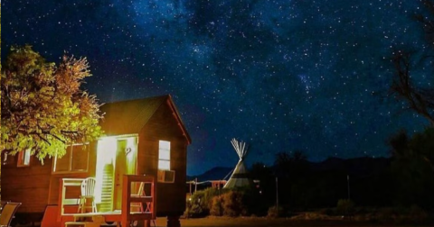 Get Away From It All At This Adorable Tiny Home On A Working Ranch In Nevada