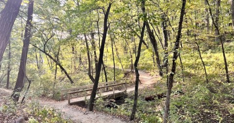 Enjoy A Secluded Stroll On A Little-Known Path Through This Iowa Urban Park