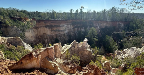 Take An Easy Loop Trail To Enter Another World At Providence Canyon State Park In Georgia