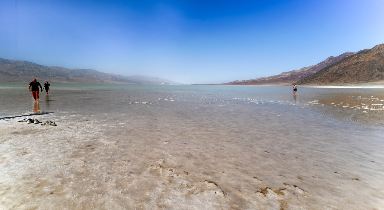 Kayak In One Of The Driest Places On Earth During The Fleeting Re-Emergence Of This  Death Valley Lake