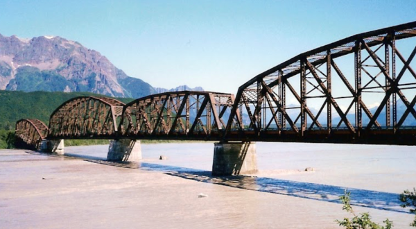 Crossing This 115-Year-Old Bridge In Alaska Is Like Walking Through History