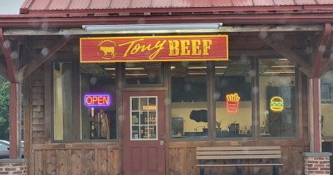 These Massive Burgers At Tony Beef In New Jersey Will Require You To Open Wide