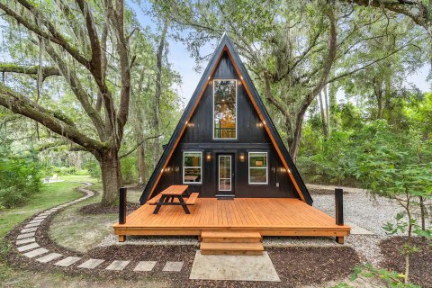This Secluded A-Frame Airbnb Rental In Florida Is The Ultimate Countryside Getaway