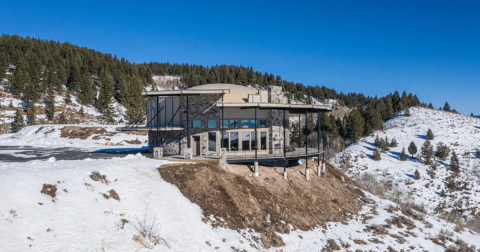 You’ll Squeal With Joy At This One-Of-A-Kind Dome Cabin In Idaho Complete With Indoor Zipline