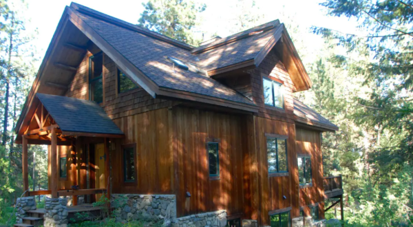Welcome In Spring At This Mountain Cabin In Idaho With Hiking Trails Right Out The Front Door