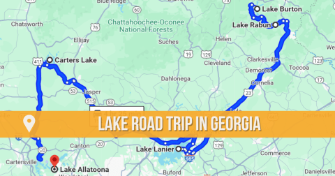 The Incredible Road Trip Through Georgia That Leads You To 5 Stunning Lakes