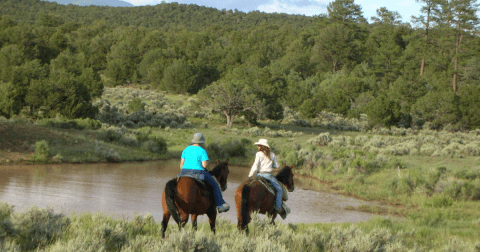 It's An Epic Day Trip Adventure Riding Horseback, Hiking, And River Rafting In New Mexico