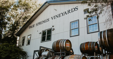 There's Nothing Better Than The Waterfront Page Springs Cellars On A Warm Arizona Day