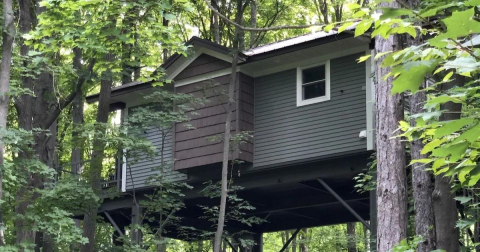 There's A Treehouse Village In Michigan Where You Can Spend The Night