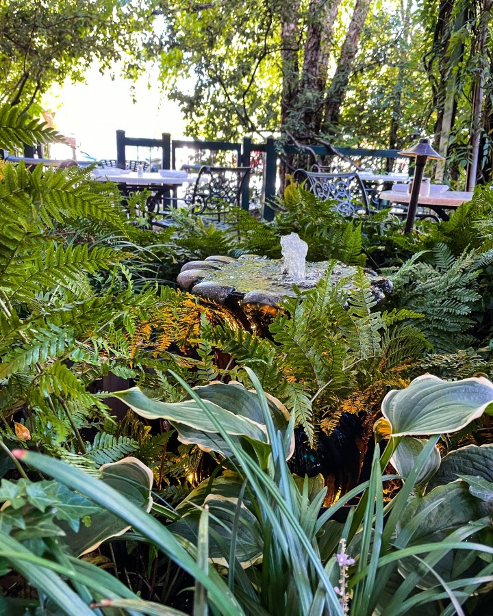 enchanting garden restaurant in North Carolina