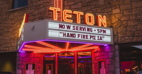 You'd Never Guess Some Of The Best Pizza In Wyoming Is Hiding In This Historic Movie Theater