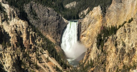 We Could Spend Hours Marveling At The Incredible Yellowstone Lower Falls In Wyoming