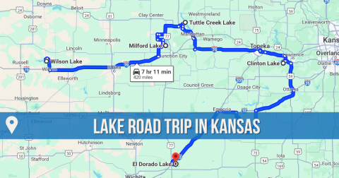 The Incredible Road Trip Through Kansas That Leads You To 6 Stunning Lakes