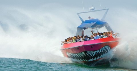 It's An Epic City Adventure Riding A High-Speed Thrill Boat In Massachusetts